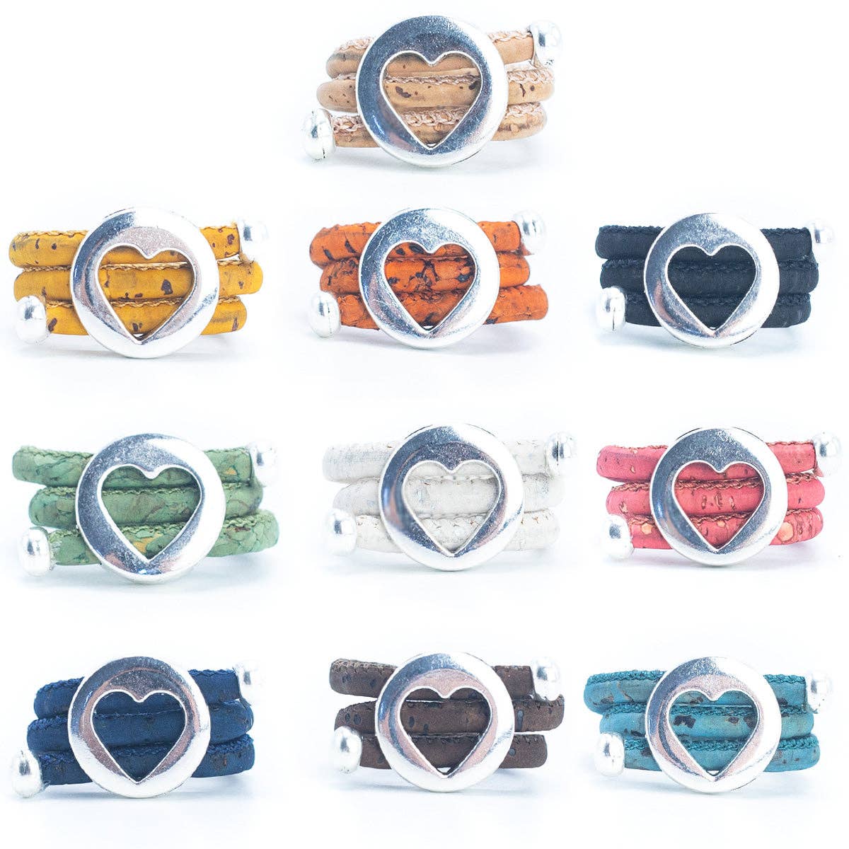 Hollow heart pendant Antique  women Ring RW-020-MIX-10