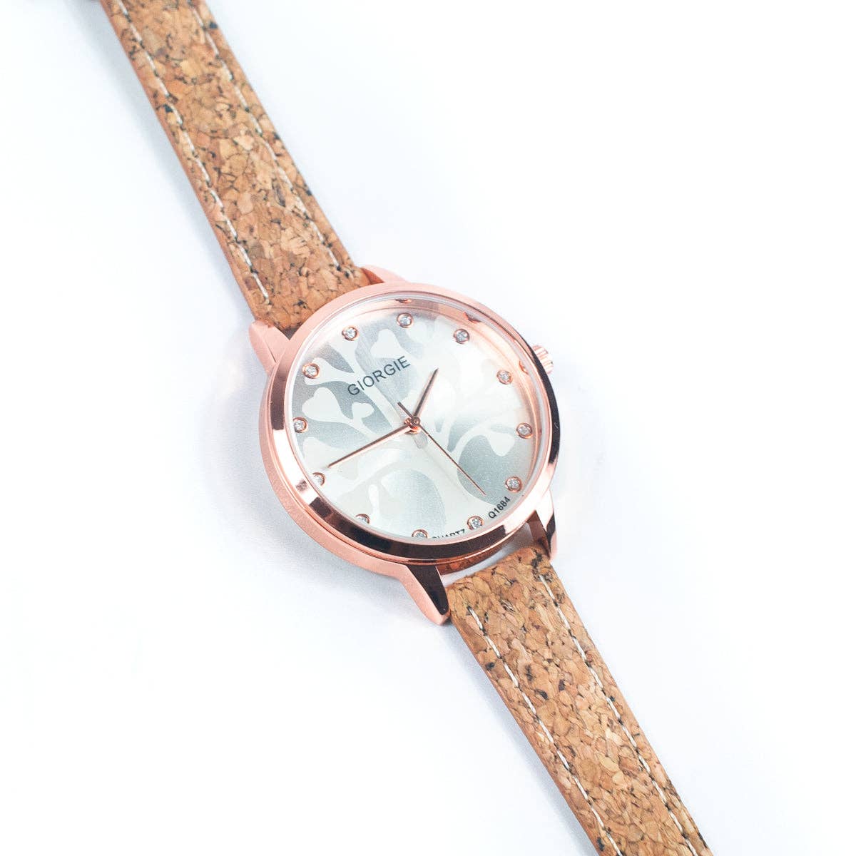 Cork watch - rose gold trim WA-439