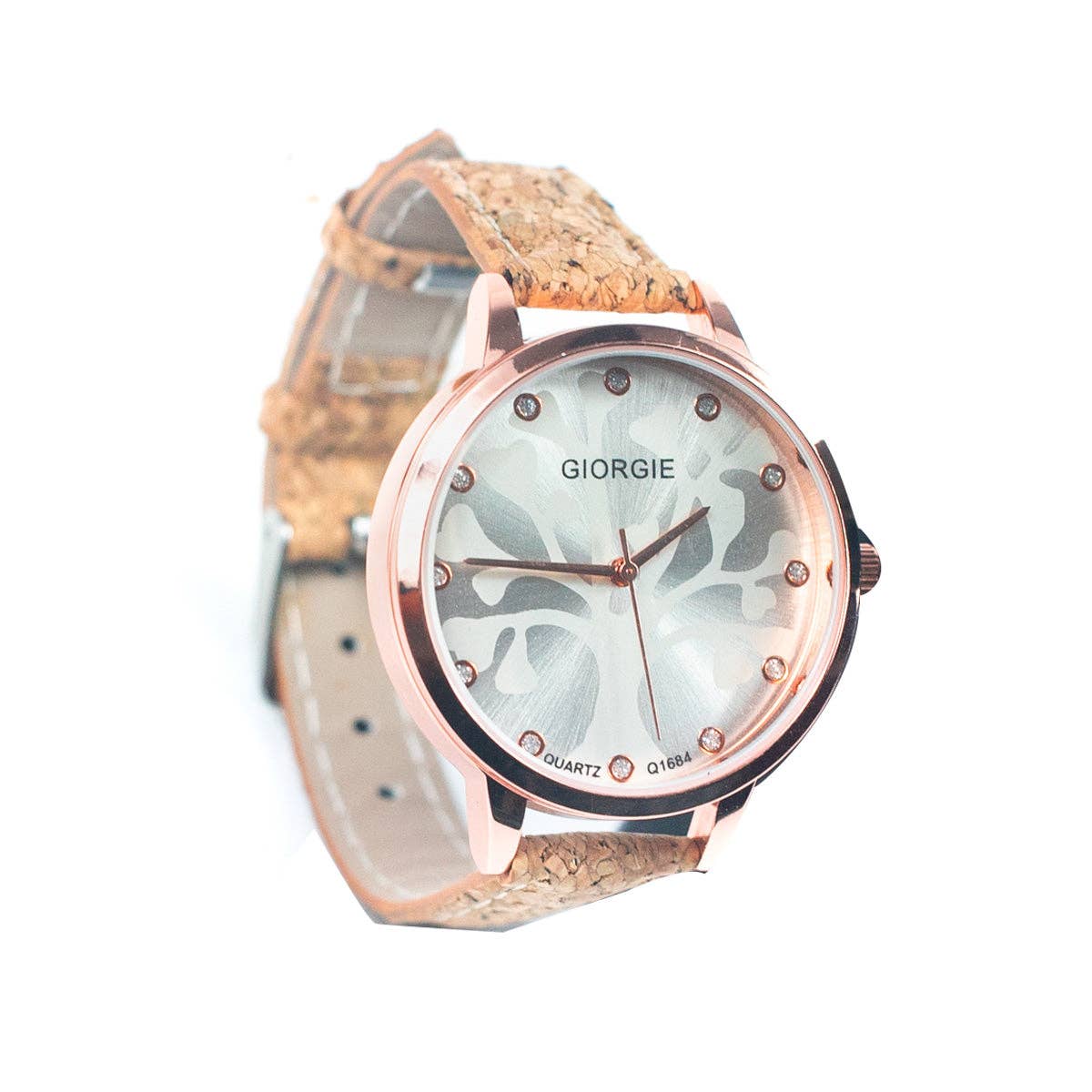 Cork watch - rose gold trim WA-439