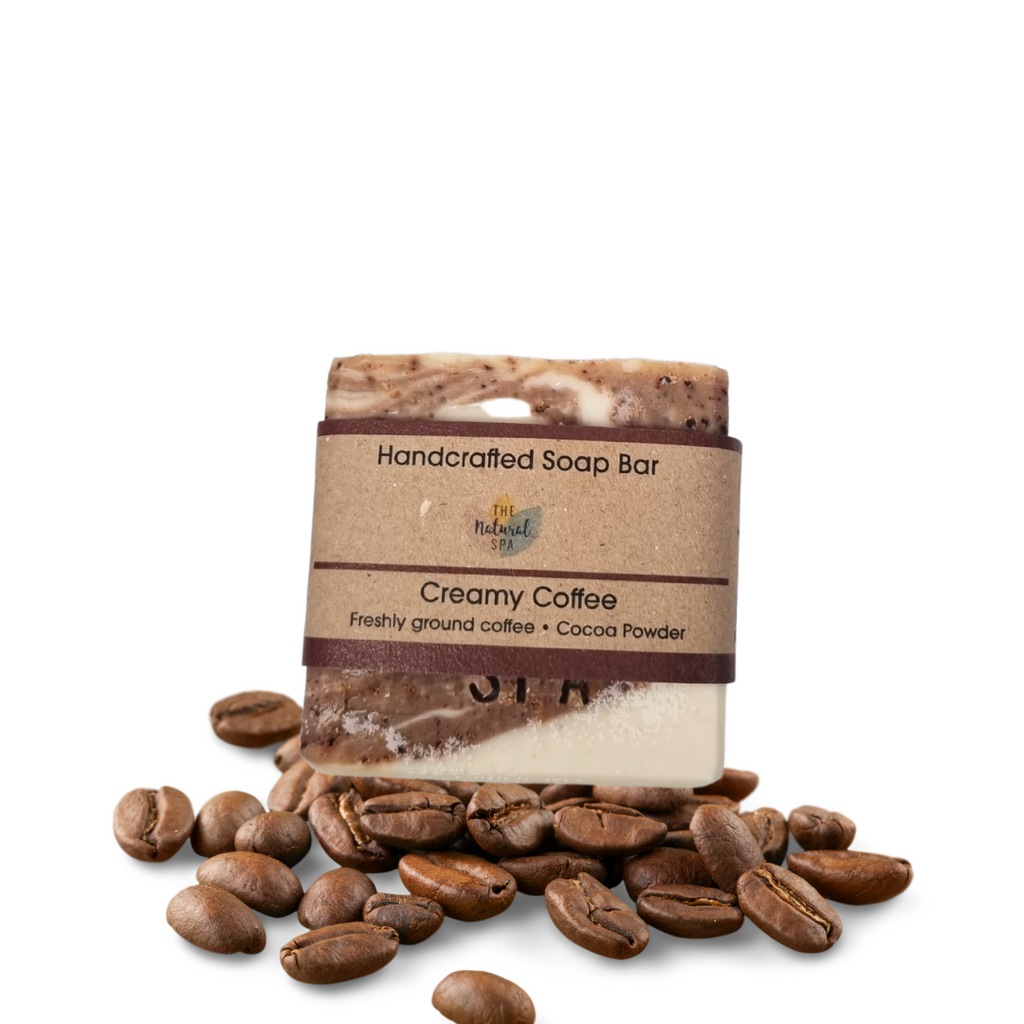 Creamy Coffee Soap Bar - Naturally exfoliating - - 3 different styles-1