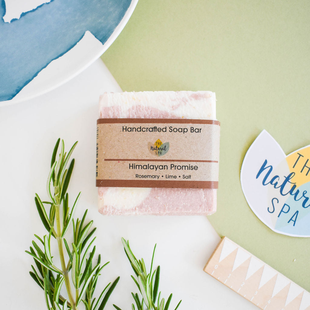 Himalayan promise Soap Bar - Rosemary Lime and Himalayan Pink Salt - 3 different styles-0