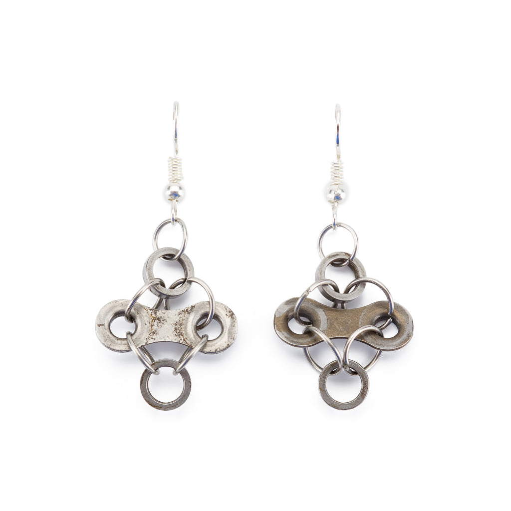 Diamond Bicycle Chain Earrings (3 Colours)