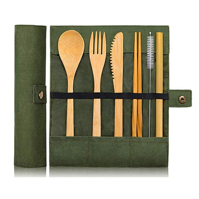 Eco-Friendly Bamboo Cutlery Set