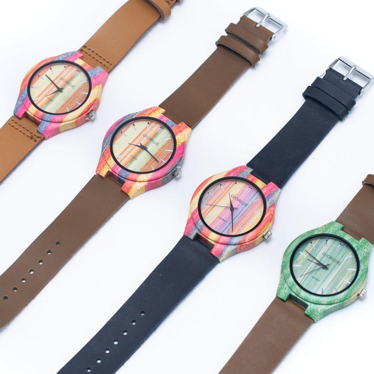 Bamboo Watch vegan leather strap WA-324