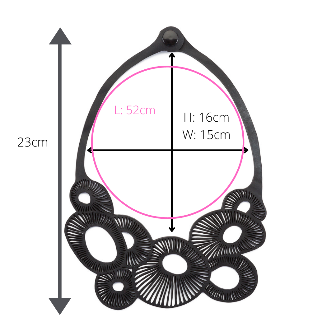 Coral Eco Friendly Rubber Necklace