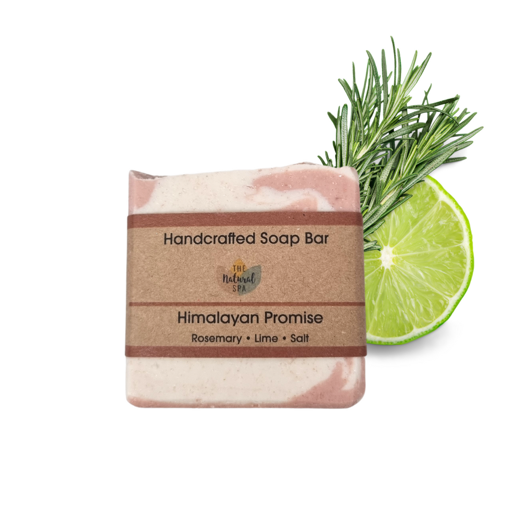 Himalayan promise Soap Bar - Rosemary Lime and Himalayan Pink Salt - 3 different styles-1