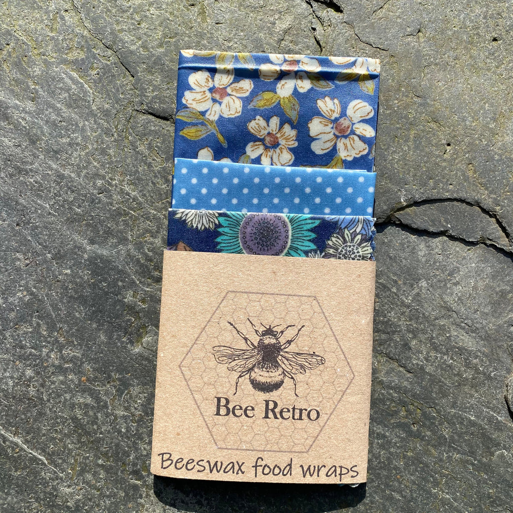 Blue Sunflower- Eco Friendly Beeswax Wrap