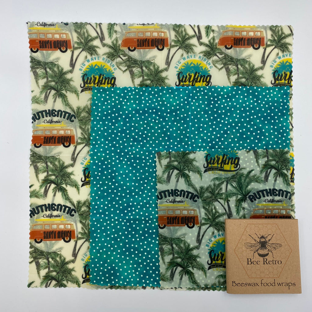 California Dreaming Eco Friendly Beeswax Wraps