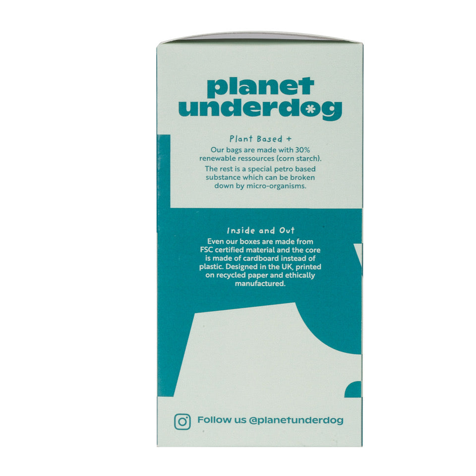 60 Planet Underdog Compostable Dog Poop Bags - Green Box