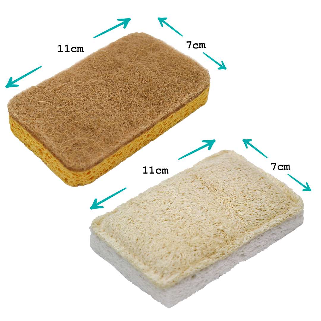 Compostable Eco-Scourers & Sponge Bundle