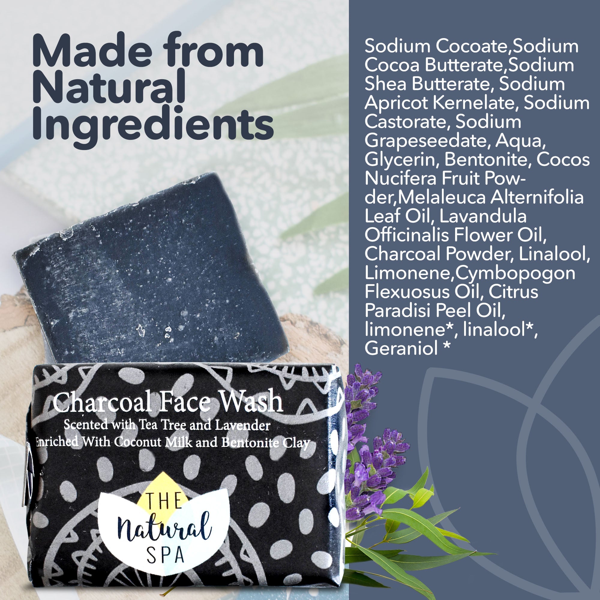 Charcoal Face Wash Bar - naturally detoxifying-2