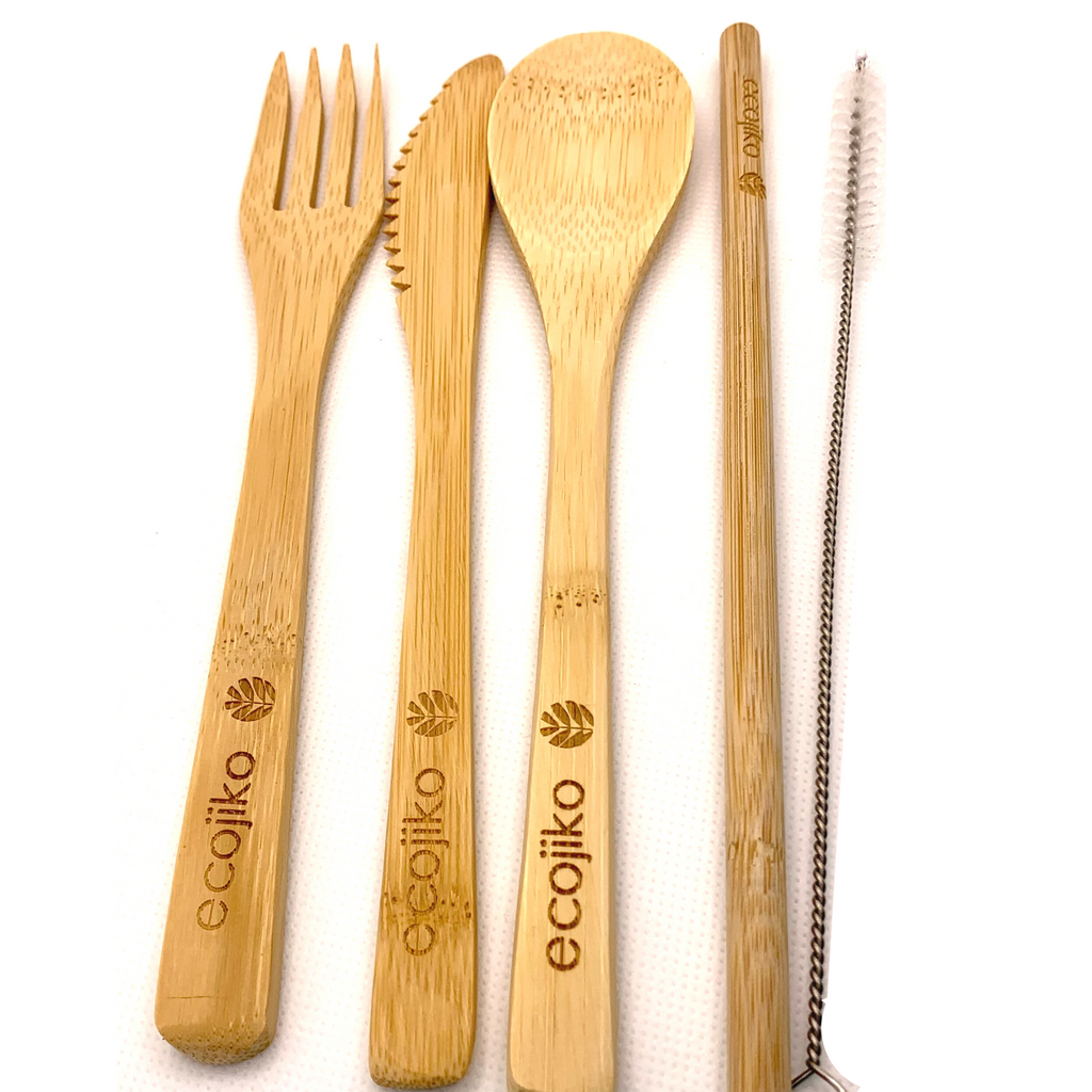 Reusable Bamboo Cutlery Set | Eco-Friendly Travel Utensils