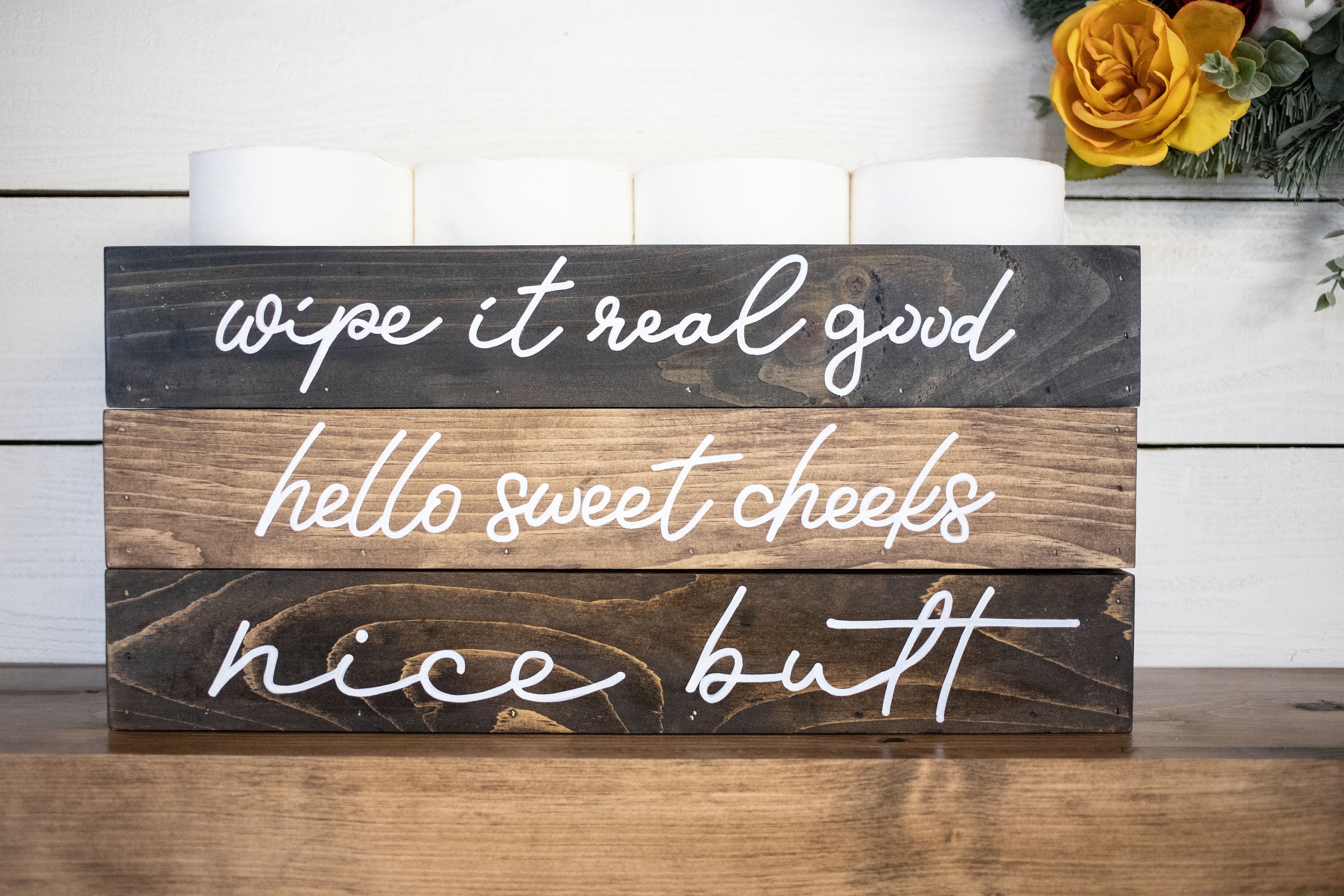 Bathroom Storage Wood Box