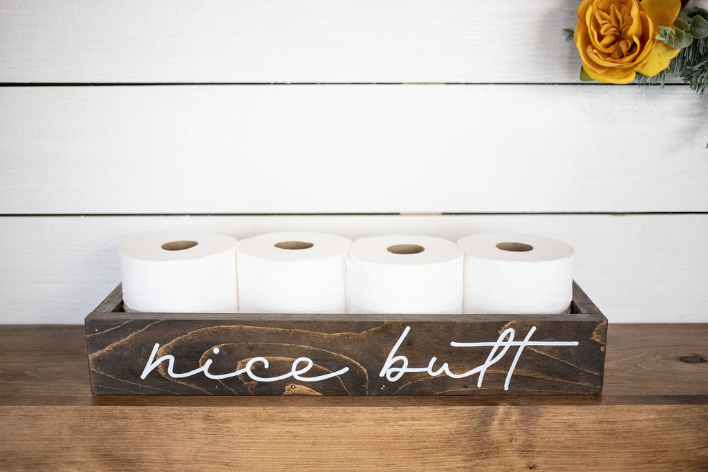 Bathroom Storage Wood Box