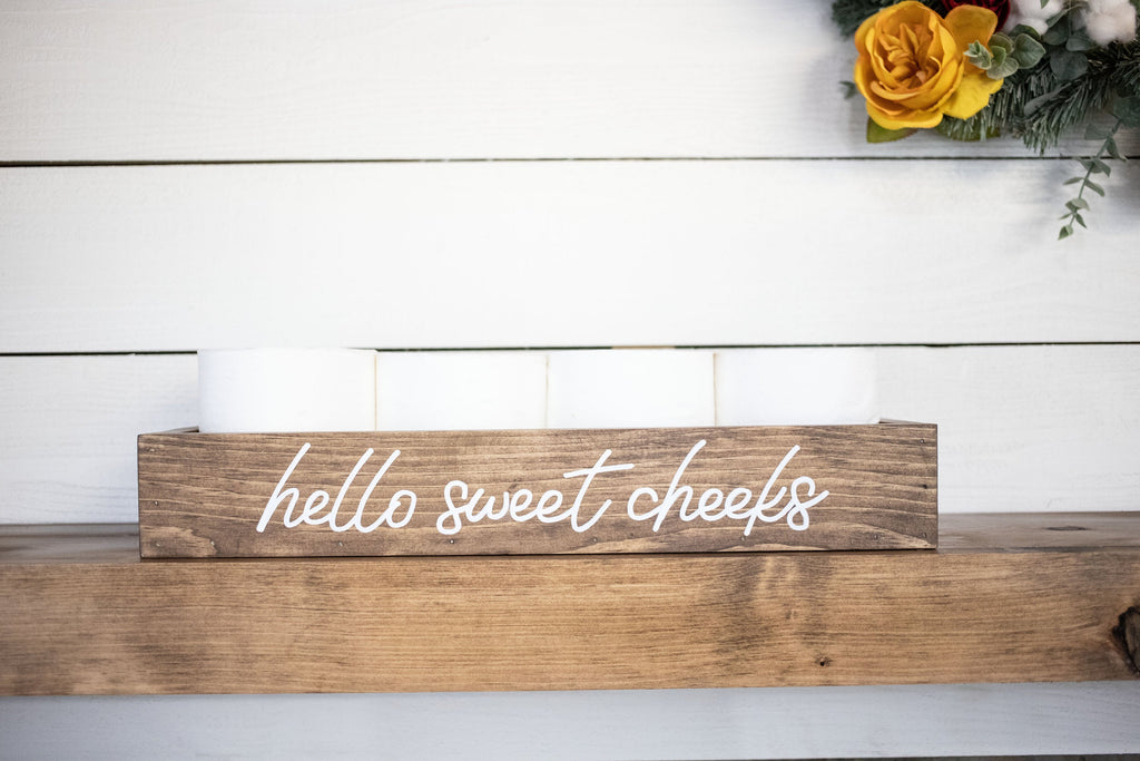 Bathroom Storage Wood Box