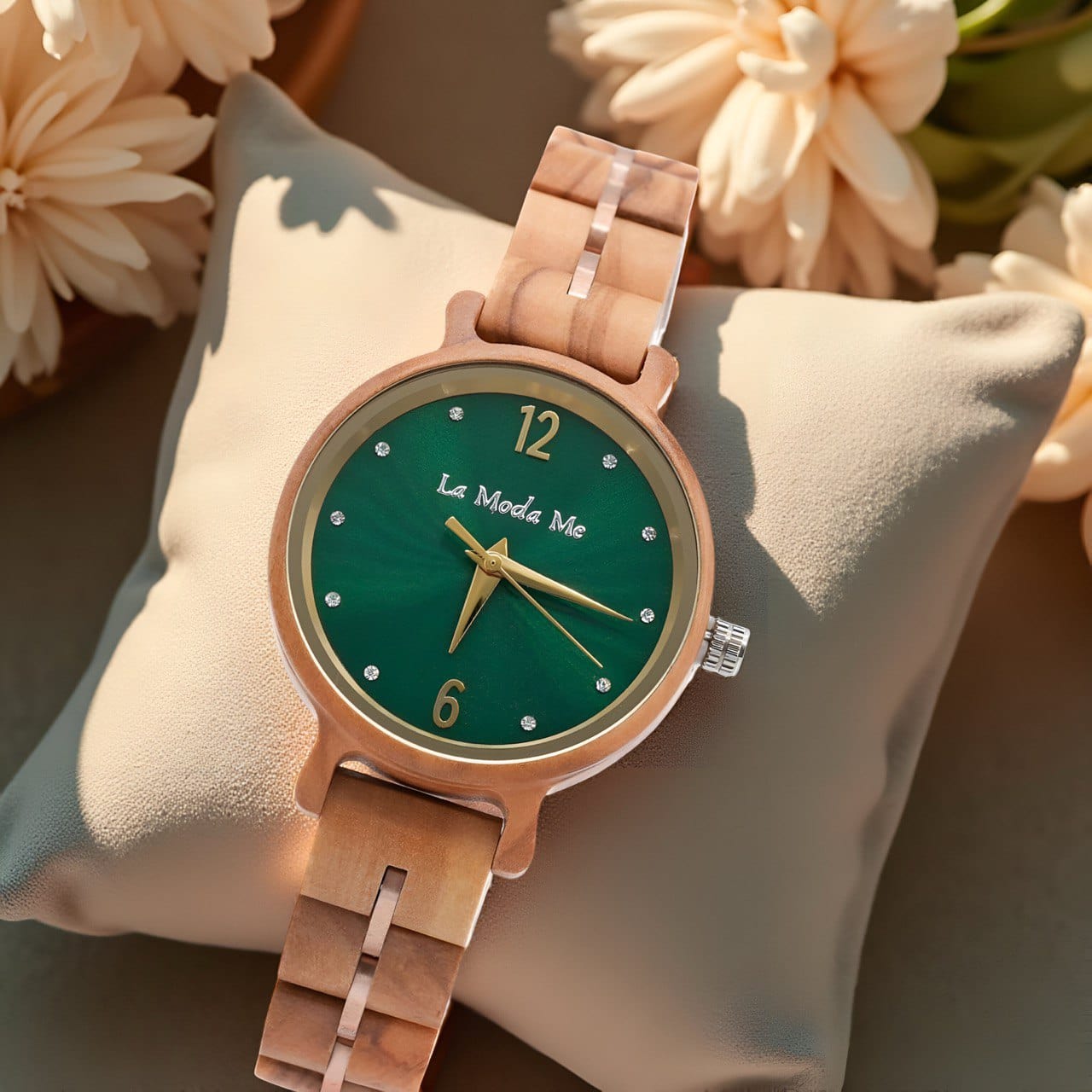 Watch Viridis Olivewood Green - Eco-Friendly Elegant Timepiece