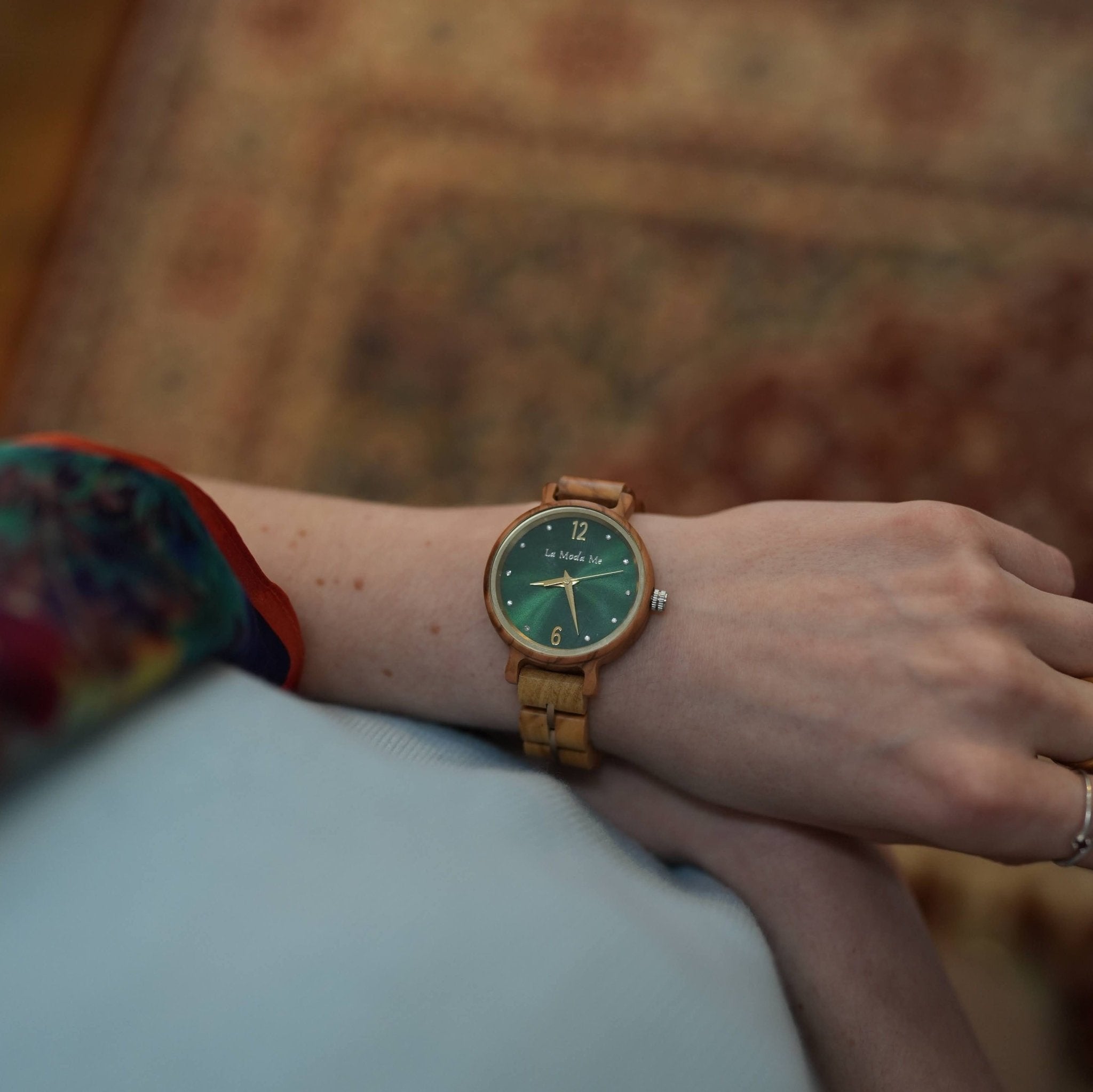 Watch Viridis Olivewood Green - Eco-Friendly Elegant Timepiece