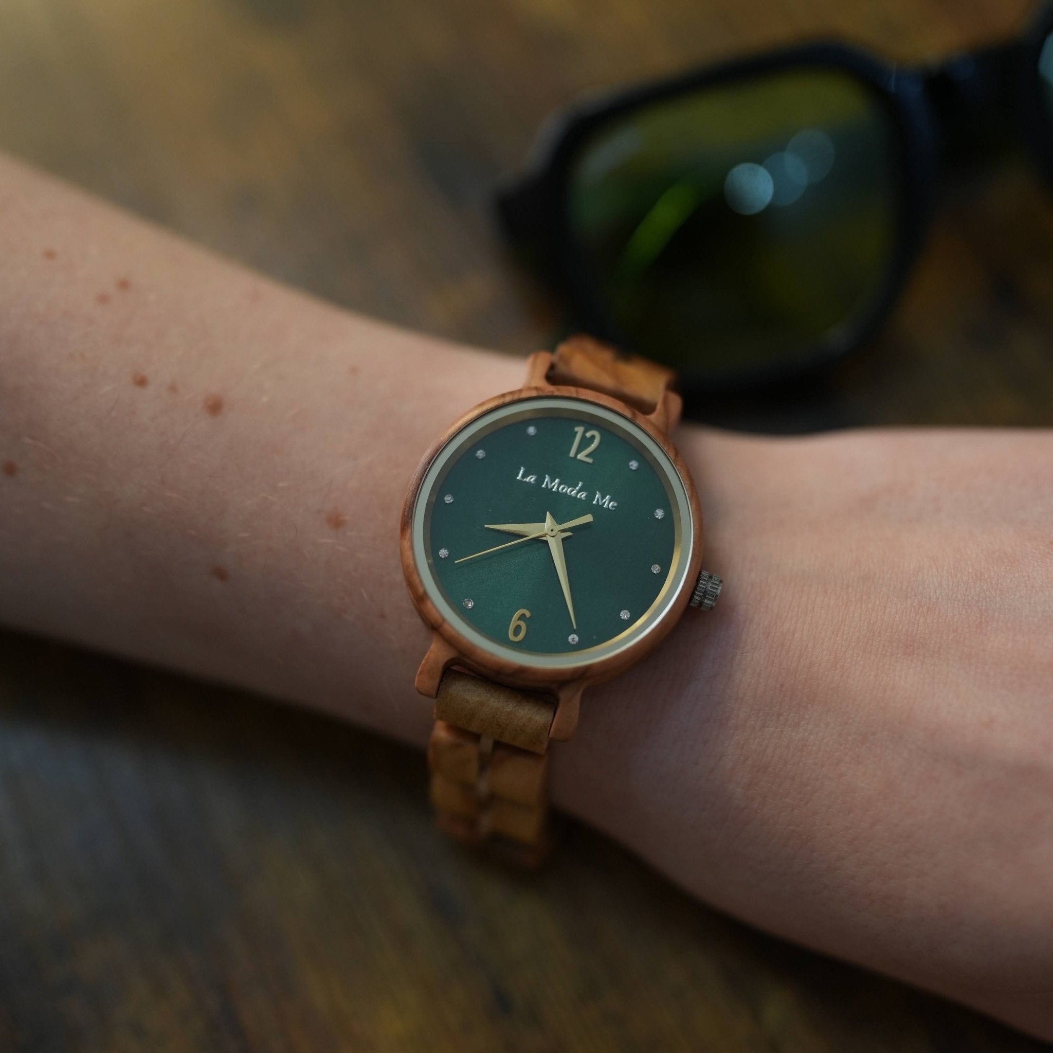 Watch Viridis Olivewood Green - Eco-Friendly Elegant Timepiece