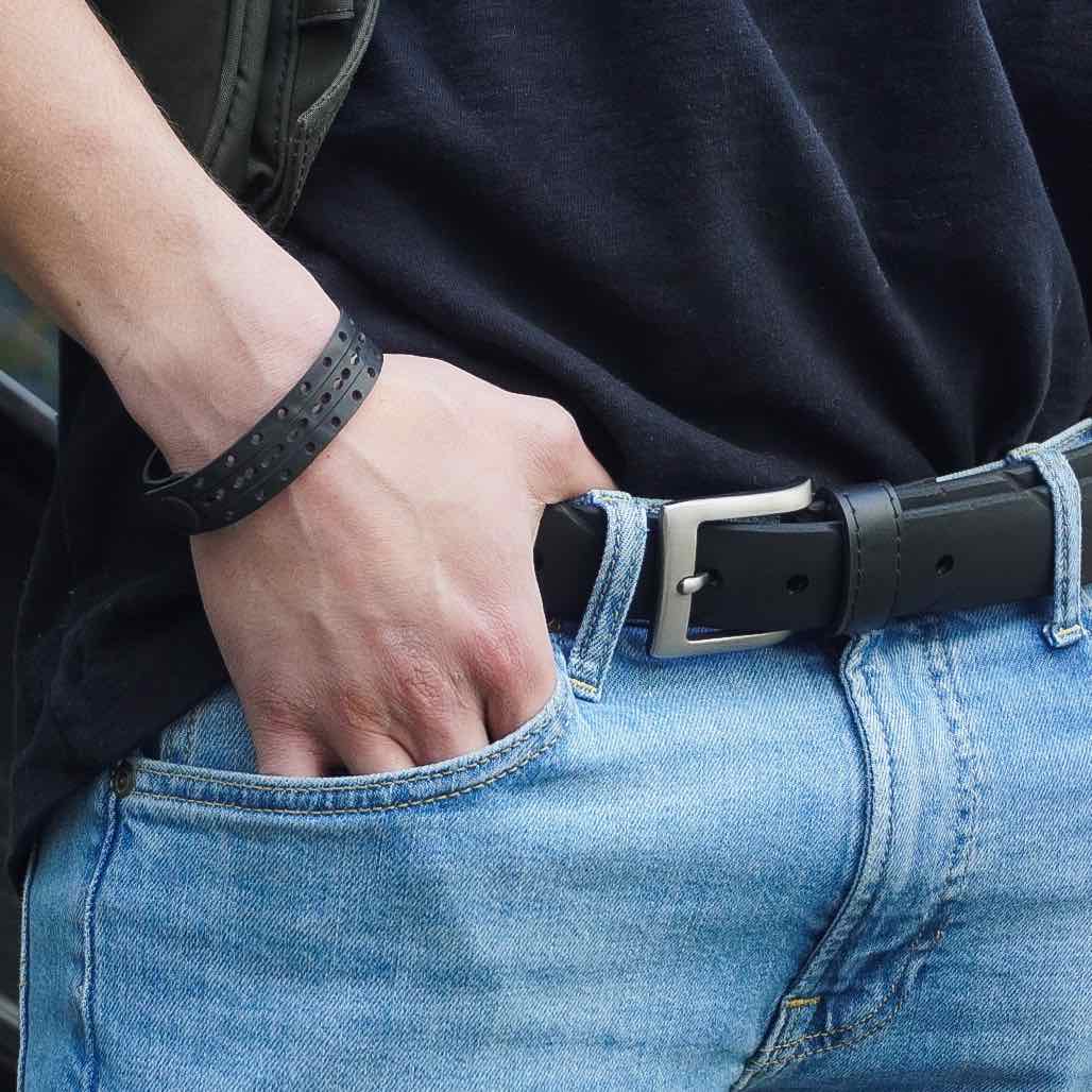 Triplet Unisex Upcycled Inner Tube Bracelet Eco-Friendly